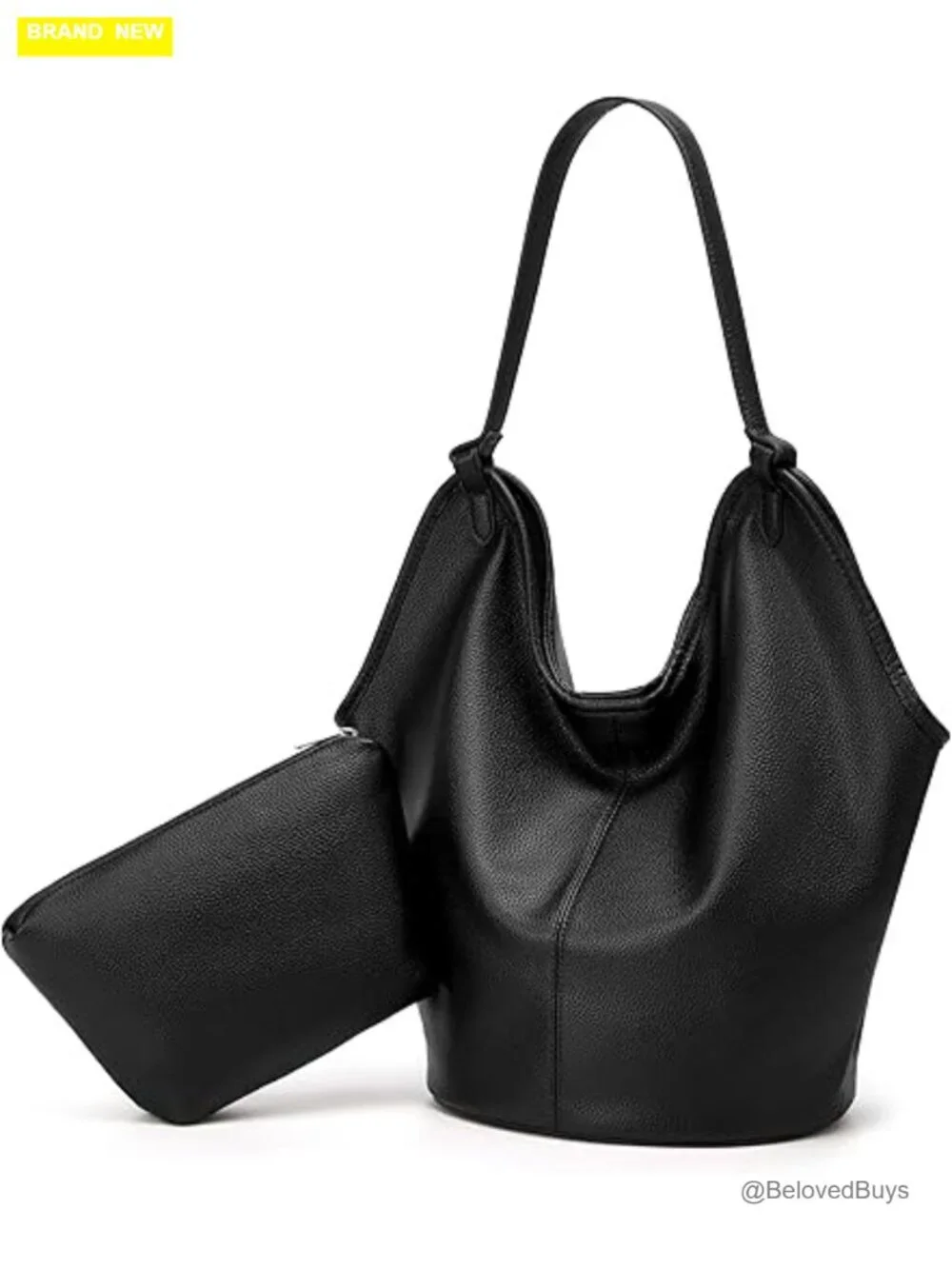 Slouchy Suede Hobo Tote Bag Large Capacity Shoulder Handbag Satchel